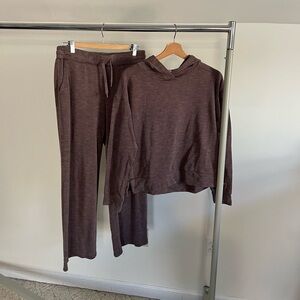 RBX purple ribbed size medium sweatshirt set